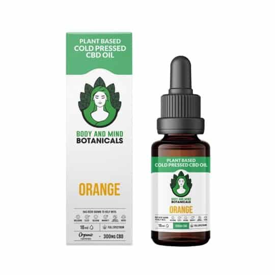 Cold Pressed CBD Oil – Orange – 300mg/10ml