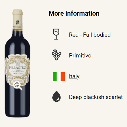 PILLASTRO PRIMITIVO 2020