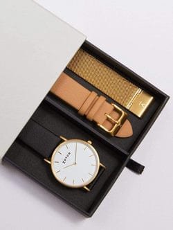 Votch
Classic Gold & White Dial Watch Gift Set | Multi Vegan Leather & Mesh Straps