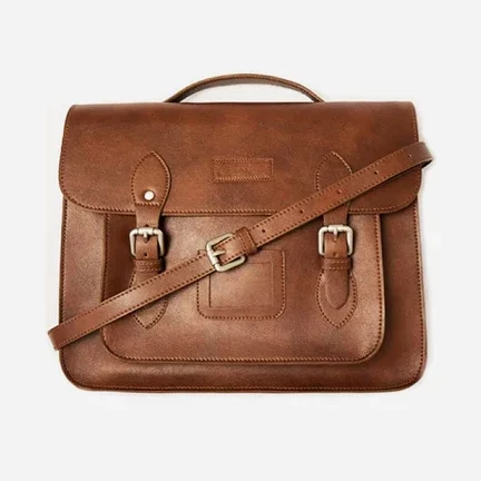 14 Inch Vegan Leather Classic Satchel - Multiple Colours