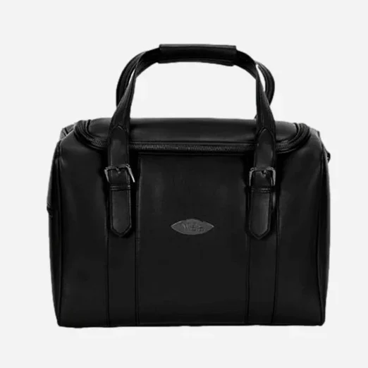 Adam Apple Leather Duffel Bag - Black