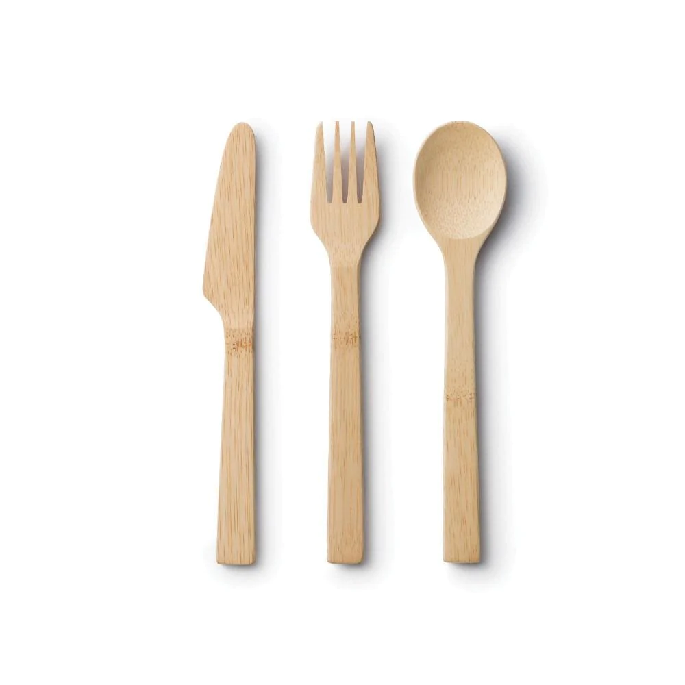Bamboo Cutlery - Knife, Fork And Spoon Set