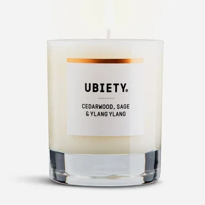 Calming Natural Vegan Candle | Cedar, Sage & Ylang Ylang 140g