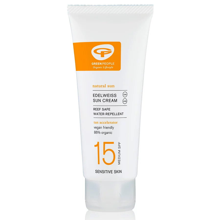Green People Travel Size Sun Lotion SPF15 with Tan Accelerator - 100ml