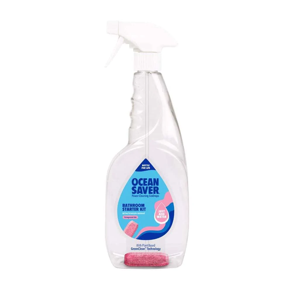 THE BATHROOM CLEANER (POMEGRANATE TIDE) STARTER KIT BY OCEANSAVER