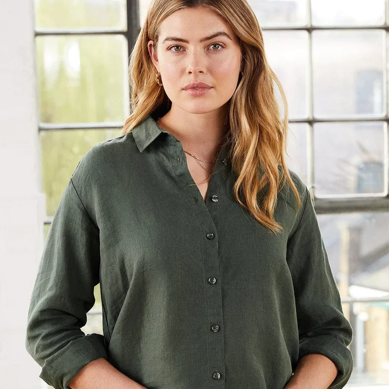 Helena Hemp Boyfriend Shirt edited