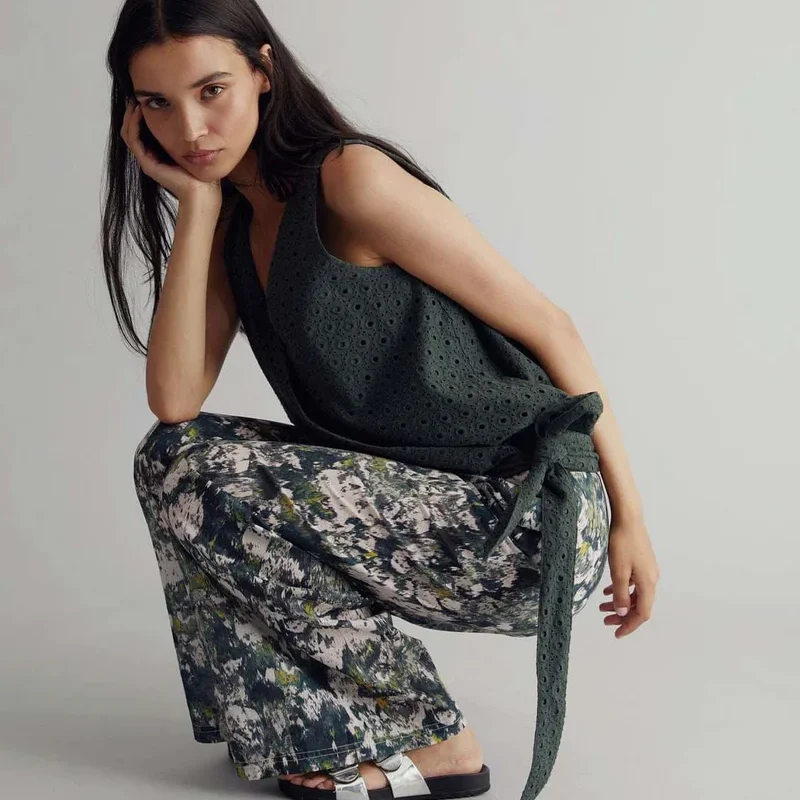 Nari Organic Cotton Palazzo Trousers edited