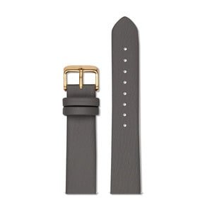 Slate Grey With Brushed Gold Buckle | 18mm