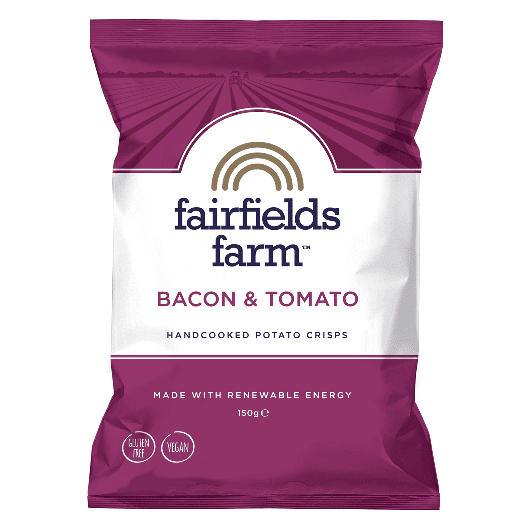 Fairfields Farm Crisps - Bacon & Tomato Potato Crisps 150g