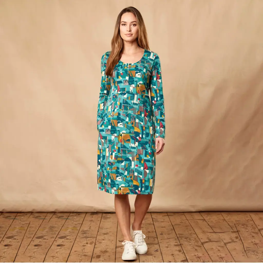Nomads Jersey Dress - Duck Egg