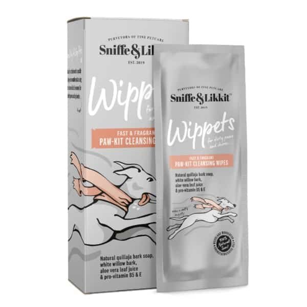Sniffe & Likkit Wippets Fast and Fragrant Paw-Kit Cleansing Dog Wipes