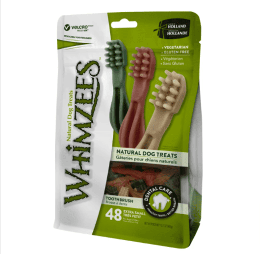 Whimzees Toothbrush Dental Chew Extra Small Dog Treat 70mm