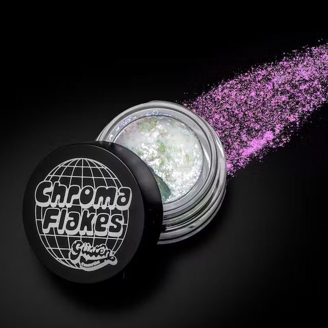 Chroma Flakes | Vegan Eye Shadow & Cheek Pigment | Snow (White)
