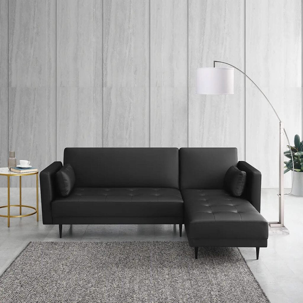 Selma Faux Leather Corner Sofa Bed